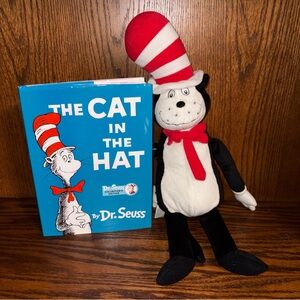 The Cat in the Hat Plush with Dr. Seuss Book - Red, White, Black